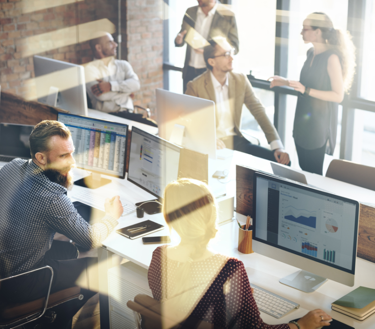 Digitalisiertes Büro