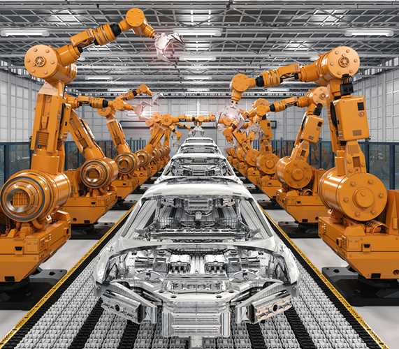 Einsatz von Robotik in Automobilproduktion